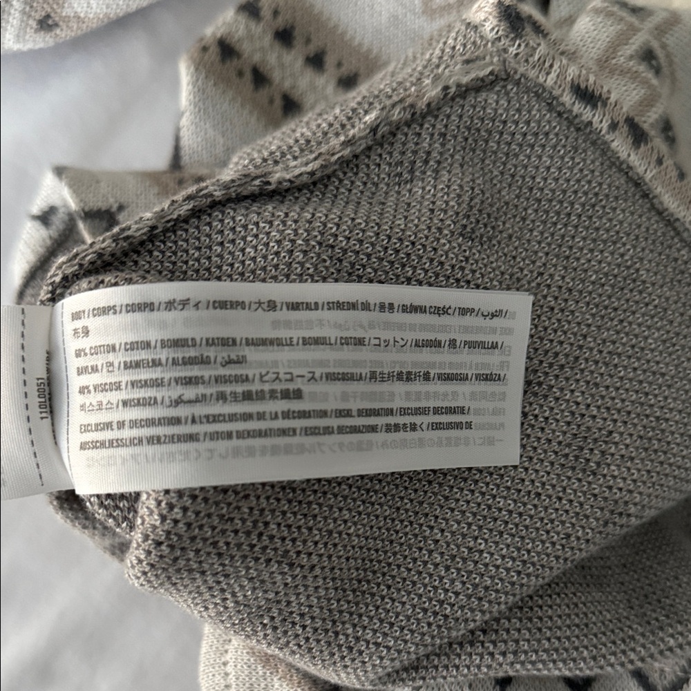 Abercrombie & Fitch Cream Patterned Pajama jumpsuit - Picture 11 of 11